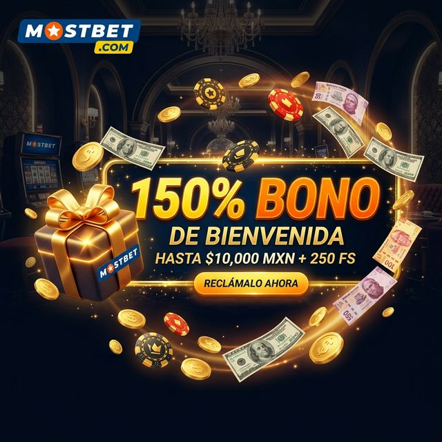 Bonos Mostbet México - bono bienvenida 150% en pesos mexicanos
